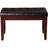1-Piece Modern Style Bench - Leather-Look Tufted Upholstered Seat, Tapered Wood Legs-1590246145