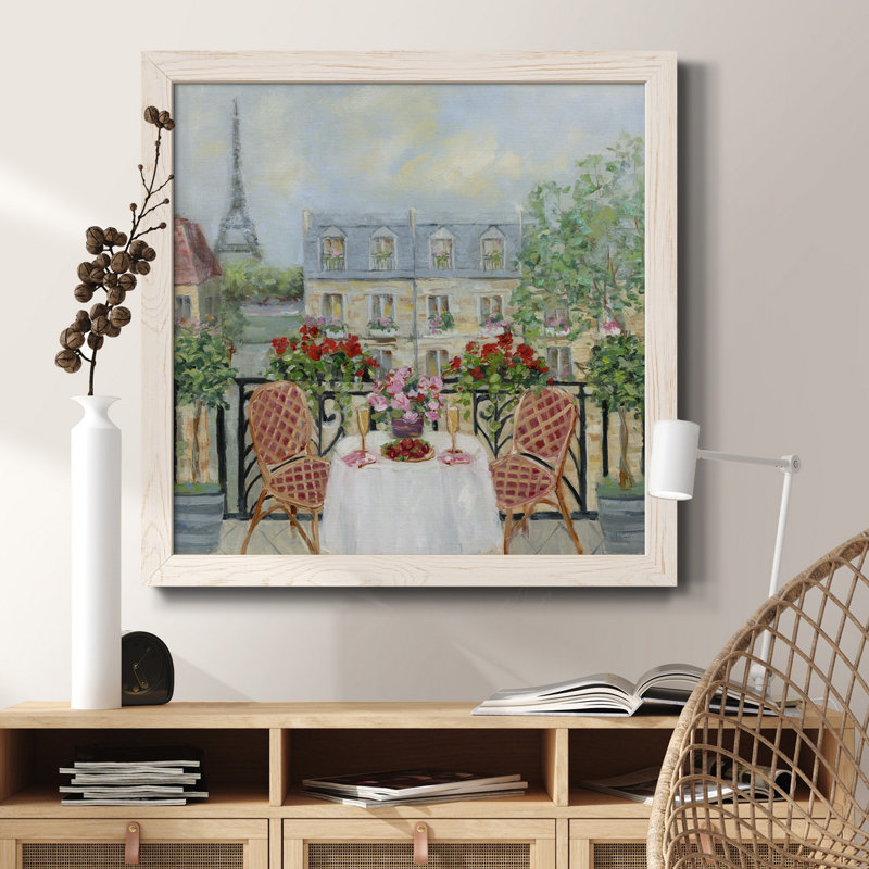 Spring Wood II - peinture sur toile encadrée, Cadre blanc, H 34,5 po x l 34,5 po x P 1 po