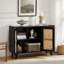 Hearn 109 cm Modern Wide Sideboard with 3 Rattan Doors-588200521