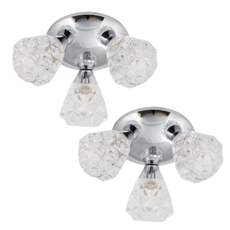 Petronia Glass Semi Flush Mount