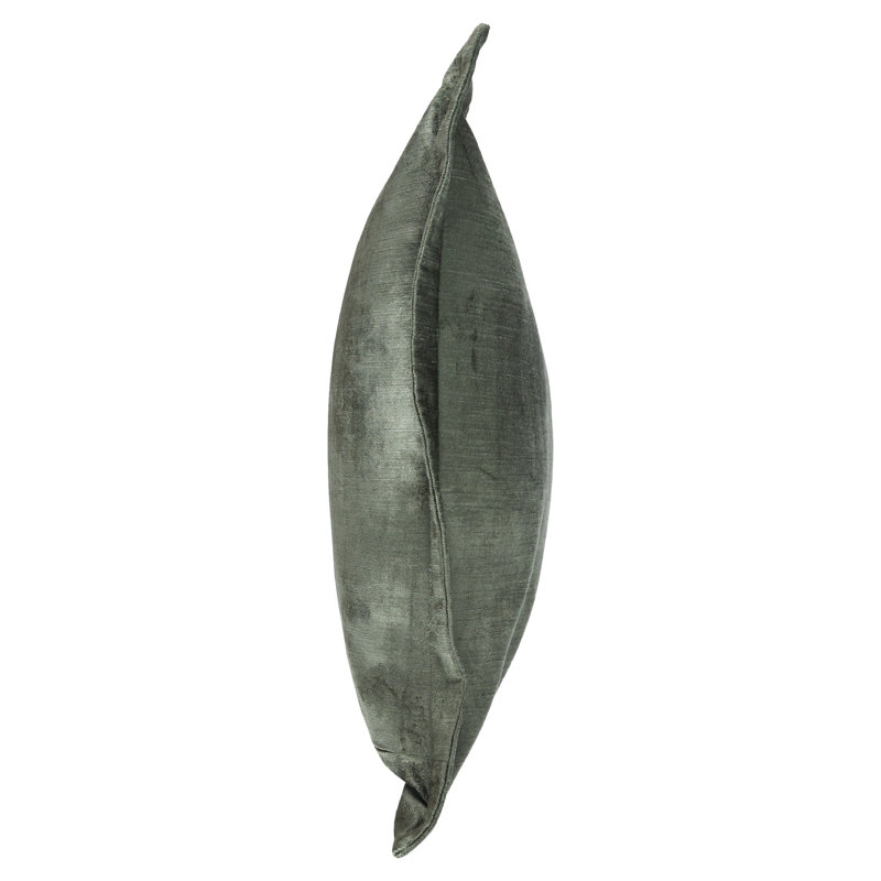 Myrtle Green Velvet 22-inch Square Throw Pillow