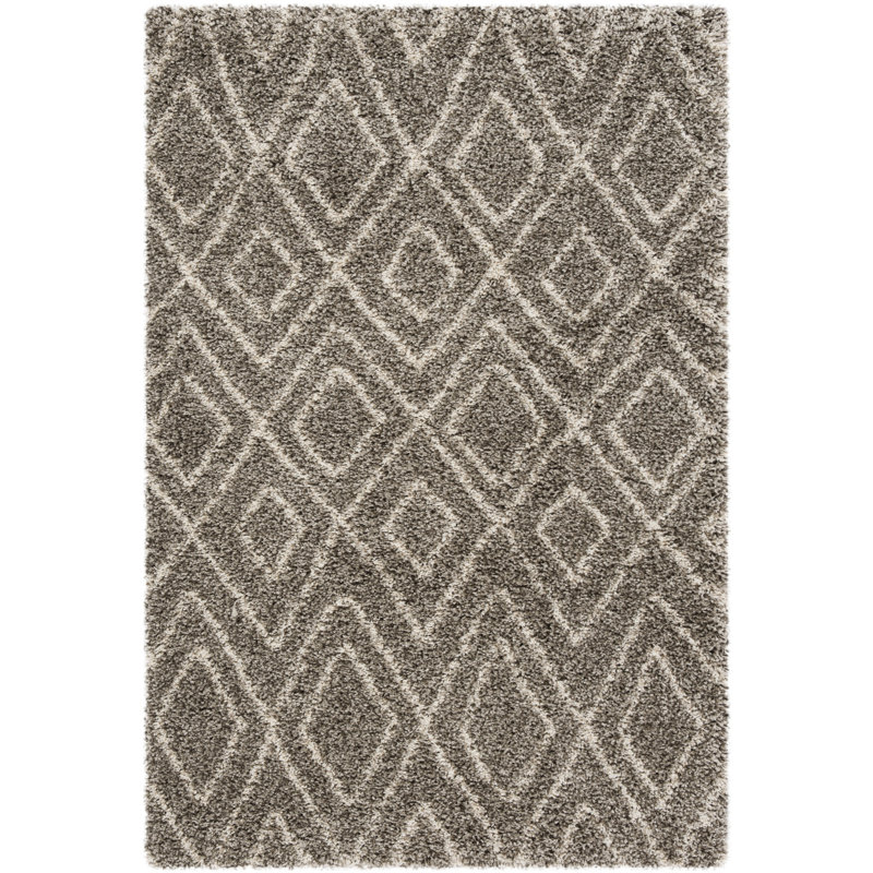 Adessa Shag Performance Geometric Rug, Rectangle 3' x 5'