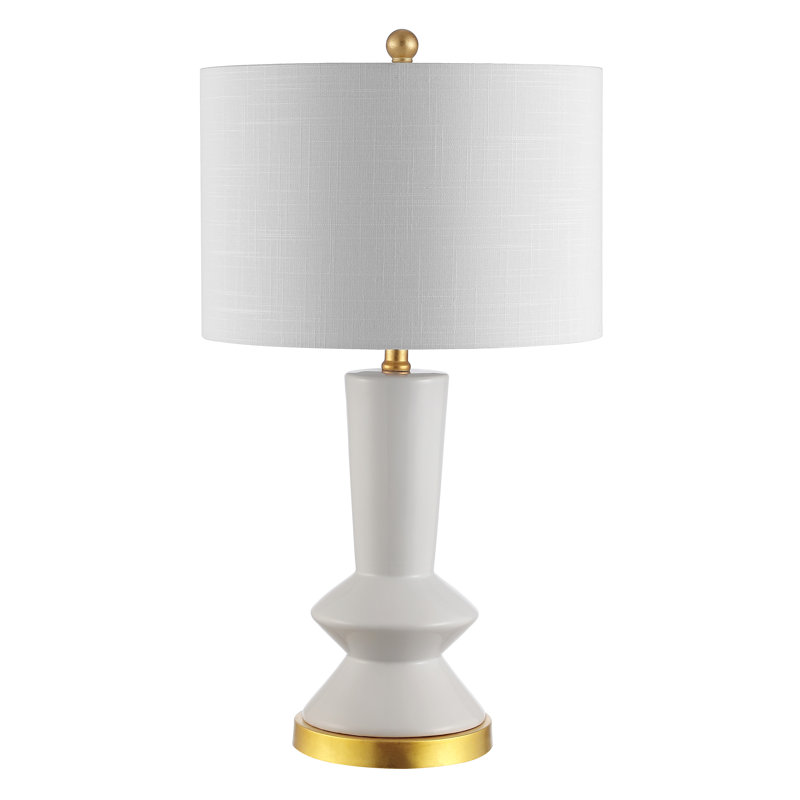 Lampe de table standard 27 po Dakota, Blanc