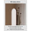 Miroir rotatif ovale en acier inoxydable 360