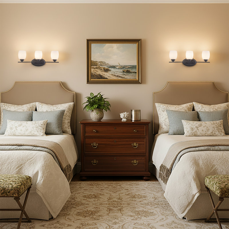 3-light Oil-rubbed Bronze Vanity Light With White Opal Glass Shade, Oil Rubbed Bronze