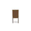 L'ensemble de table de cuisine 5 pièces pour 4 personnes comprend une table de salle à manger ronde avec Dropleaf et 4 chaises de salle à manger Parson en tissu brun, acajou-106914682-106914687-109975831