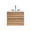 24" Wall Mounted Bathroom Vanity with Integrated Ceramic Sink with 3 holes, Overflow, Large Storage Floating Bathroom Vanity for Modern Bathroom-122942651
