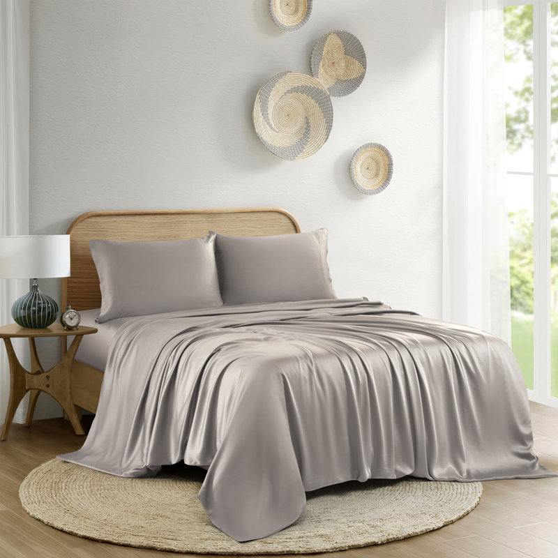 Bamboo Flatweave - Set of 4, Silver