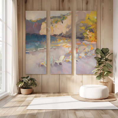Nocturne Sunset Soiree v2, Large Canvas Print