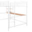 Lit mezzanine double en métal avec bureau et tablette-704876110