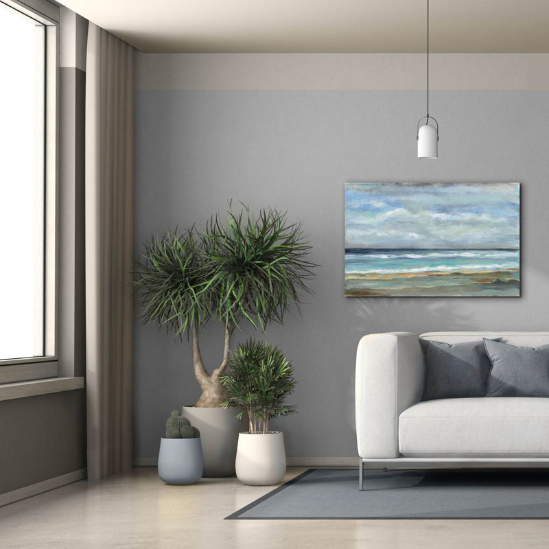 «Seashore» par Silvia Vassileva, art mural sur toile, H 26 po x l 40 po