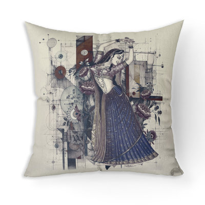Outdoor Reversible Throw Pillow