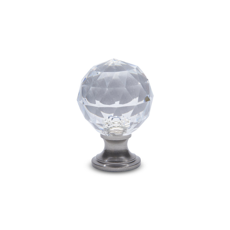 CK Series 1 1/8" Diameter Round Knob, Satin Nickel (Pewter)