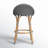 Ellie Rattan and Metal Low Back Counter Stool-1053708080