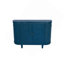 Table armoire de rangement avec 4 portes, buffet Buffet avec rangement, armoire de rangement d'appoint cannelée avec bord arrondi, porte coulissante, crédence autoportante
