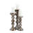 Elegant Sculptural Glass Candle Holder with Glam Design and Decorative Taper Silhouette-1542261506-1542261508