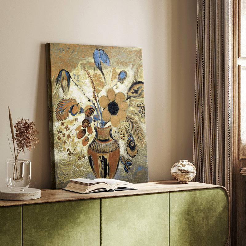 Impression florale rétro CCDVVII - galerie Cavas sur mesure
