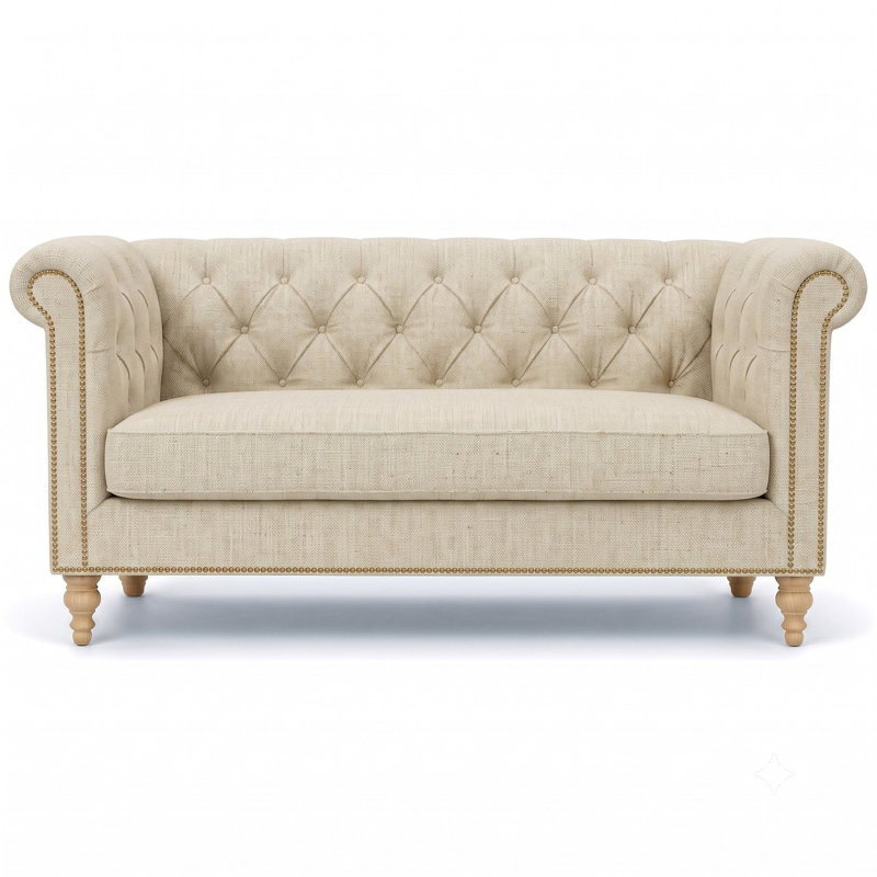 Solid Lennon Blend Fabric, Natural