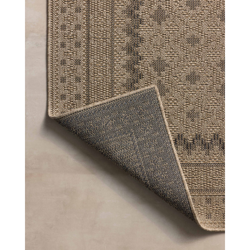 Chris Loves Julia x Loloi Providence Charcoal / Dove Indoor/Outdoor Area Rug, Rectangle 6'3" x 9'2"