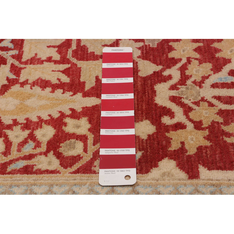 Tapis rouge en laine nouvel âge unique 7 pi 10 po x 10 pi 2 po Abhigna