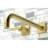 Kingston Brass Manhattan Two-Handle 3-Hole Wall Mount Roman Tub Faucet-54822308