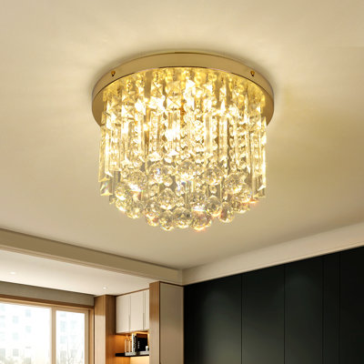Plafonnier encastré en cristal 11,8 po Beverly