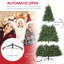 Arbre de Noël 7 pi, 700 blanc chaud, 2154 pointes, sapin double, base en métal pour stabilité et équilibre