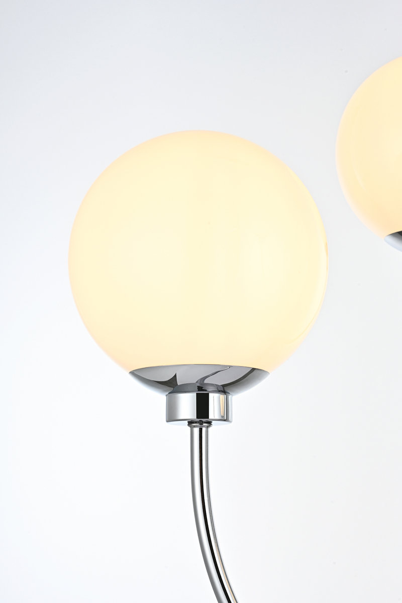 Kyle 4-Light Chandelier, 27" H x 36" W x 36" D, Chrome