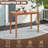 Esmerie Rectangular Eucalyptus Solid Wood Outdoor Bar Table , 48 " W 24 " D