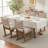 Modern Striped Fabric Dining Chairs, Solid Wood Sled Leg Base - (Set of 2)-555015675-555015673