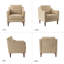 Almetia Vegan Leather Armchair With Solid Wood Legs-1554737239