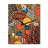 Aboriginal Circular Dot Amber Compositions II - Transitional Modern Wall Clock-99637376
