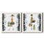 Swanky Shopper Gal - ensemble de 2 impressions encadrées sur toile-448980144-448980148