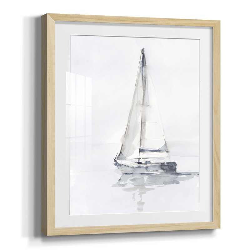 «Inkwell Intersect II», reproduction encadrée, Papier encadré naturel, Blanc