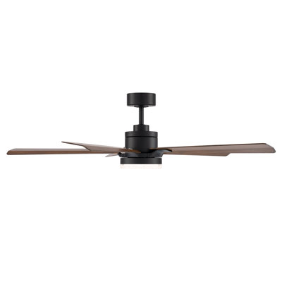 Radiant 5-Blade Smart Ceiling Fan With Integrated Dimmable LED Light and Bluetooth Remote Control Included, Selectable Color Temperature (2700K, 3000K, 3500K, 4000K)