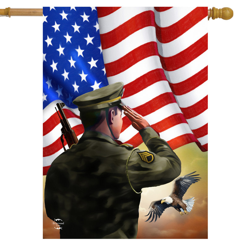 Drapeau «Saluant Soldier House»