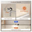 Porte de douche coulissante sans cadre, l 44-48 po x H 76 po, verre trempé 5/16 po, nickel brossé-129502965