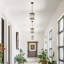 Craftsman Outdoor Hanging Lantern with White Glass, 1-Light Mission Style Pendant Light for Porch Patio, Adjustable Height 13.78"-92.13", ETL Listed, Matte Black Finish