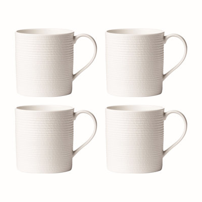 Ensemble de 4 tasses blanches LX Collective