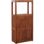 Sula Three-Level Teak Tower Floor Cabinet with Display Shelving