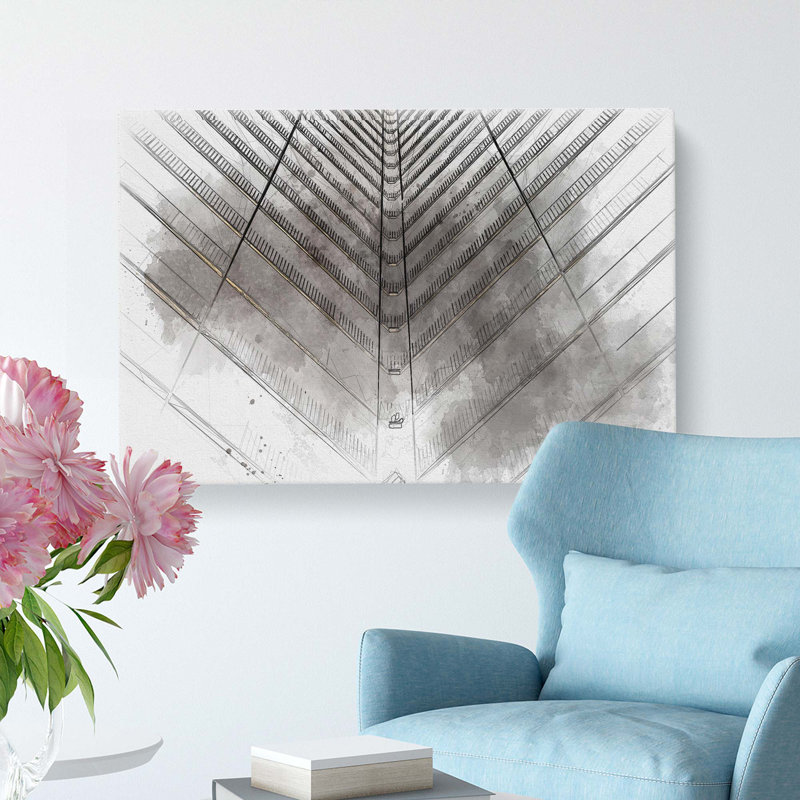 Architecture Sketch Vol.28 in Abstract - Wrapped Canvas, 60cm H x 91cm W x 3cm D