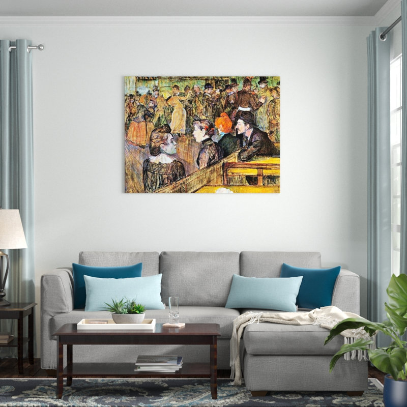 Henri De Toulouse-Lautrec - Wrapped Canvas Painting, 90cm H x 120cm W x 1.8cm D