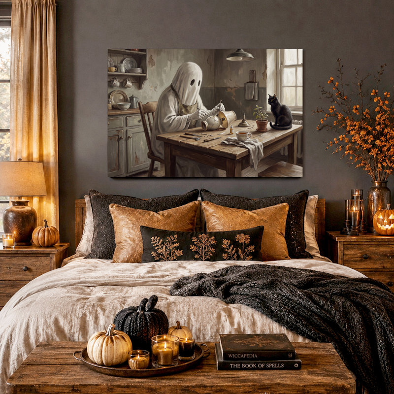 Art mural sur toile Halloween, H 12 po x l 18 po