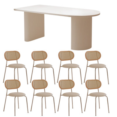 French style modern simple dining table set