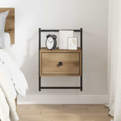 35cm W Manufactured Wood Bedside Table