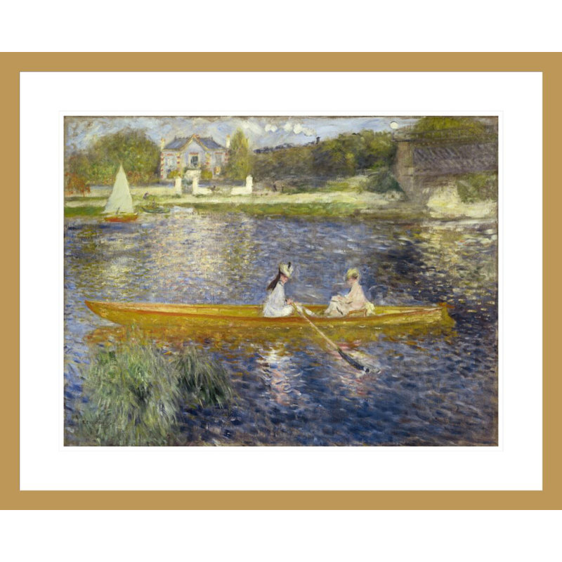 «The Skiff» par Pierre-Auguste Renoir, impression giclée sur cadre, H 23,5 po x l 28,82 po