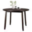 Ensemble de table et chaises en bois brun massif