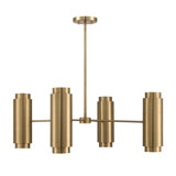 Lio 8-Light Chandelier in Noble Brass by Breegan Jane