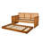 Bruke Daybed Frame with Pop Up in Honey Finish (Mattresses Not Included)