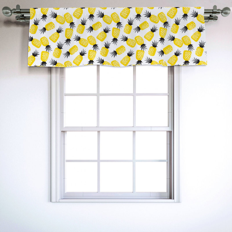 Sateen Ruffled Window Valance